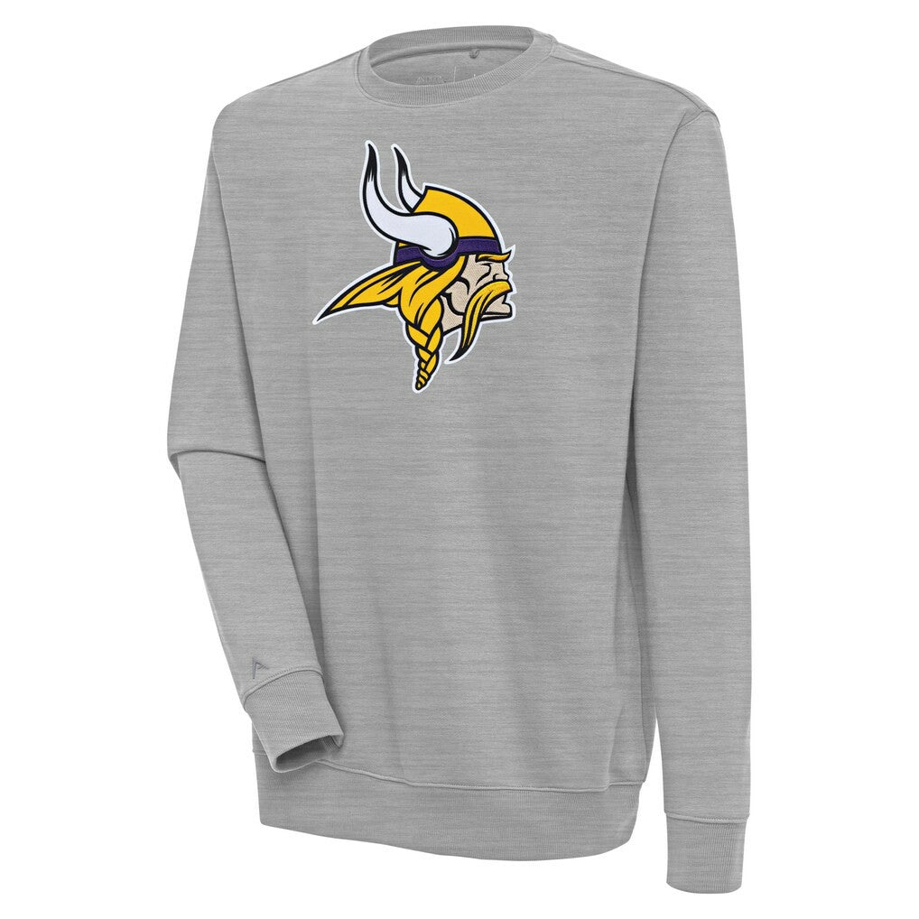 Minnesota Vikings Antigua Victory Pullover Sweatshirt - Heather Gray cheap