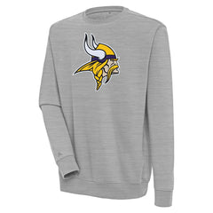 Minnesota Vikings Antigua Victory Pullover Sweatshirt - Heather Gray cheap