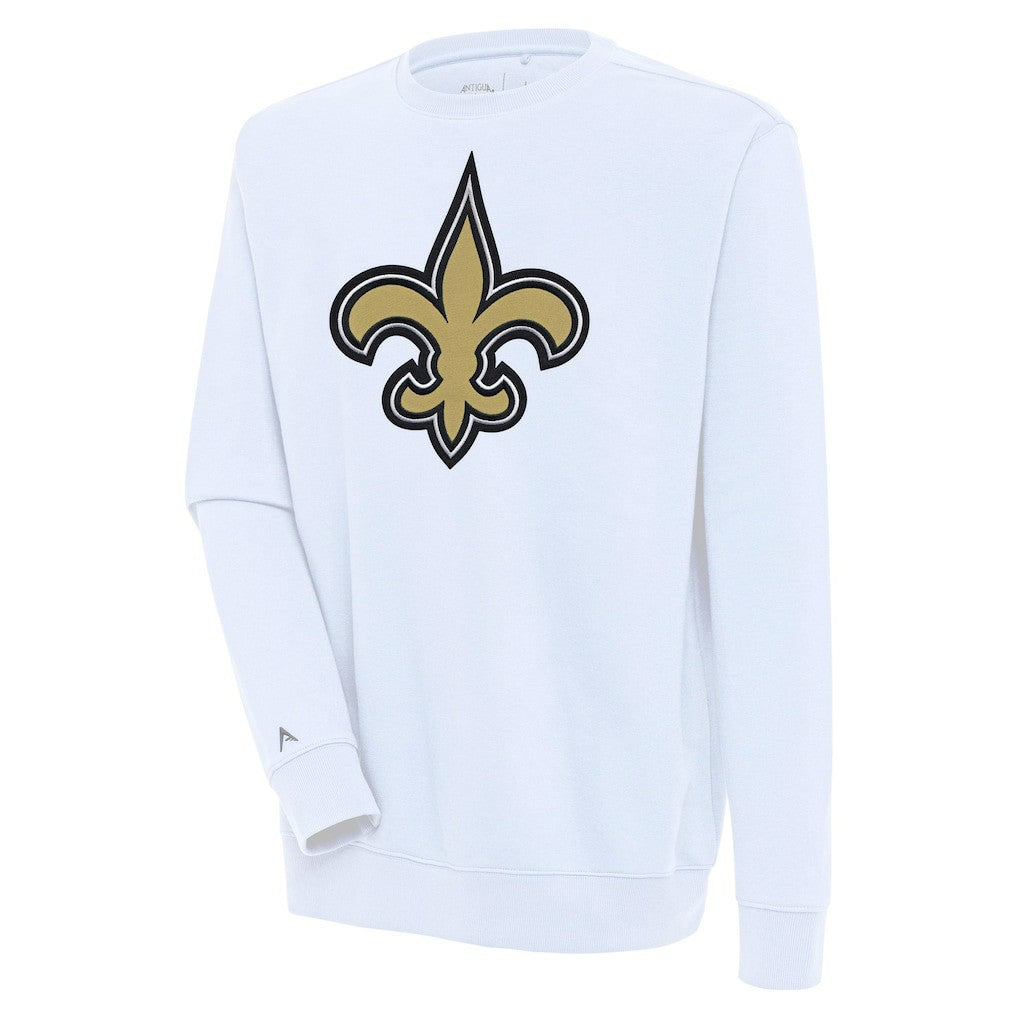 New Orleans Saints Antigua Victory Pullover Sweatshirt - White for sale