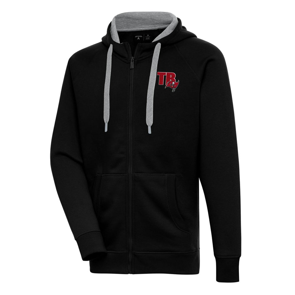 Tampa Bay Buccaneers Antigua Victory Full-Zip Hoodie - Black outlet