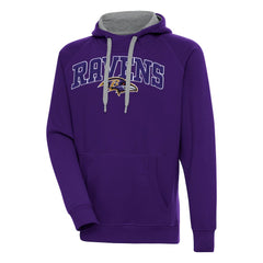 Baltimore Ravens Antigua Victory Pullover Hoodie - Purple on sale