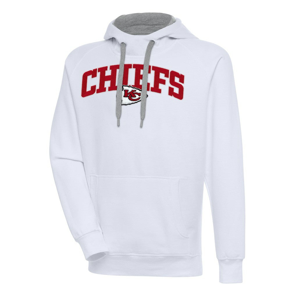 Kansas City Chiefs Antigua Victory Pullover Hoodie - White cheap