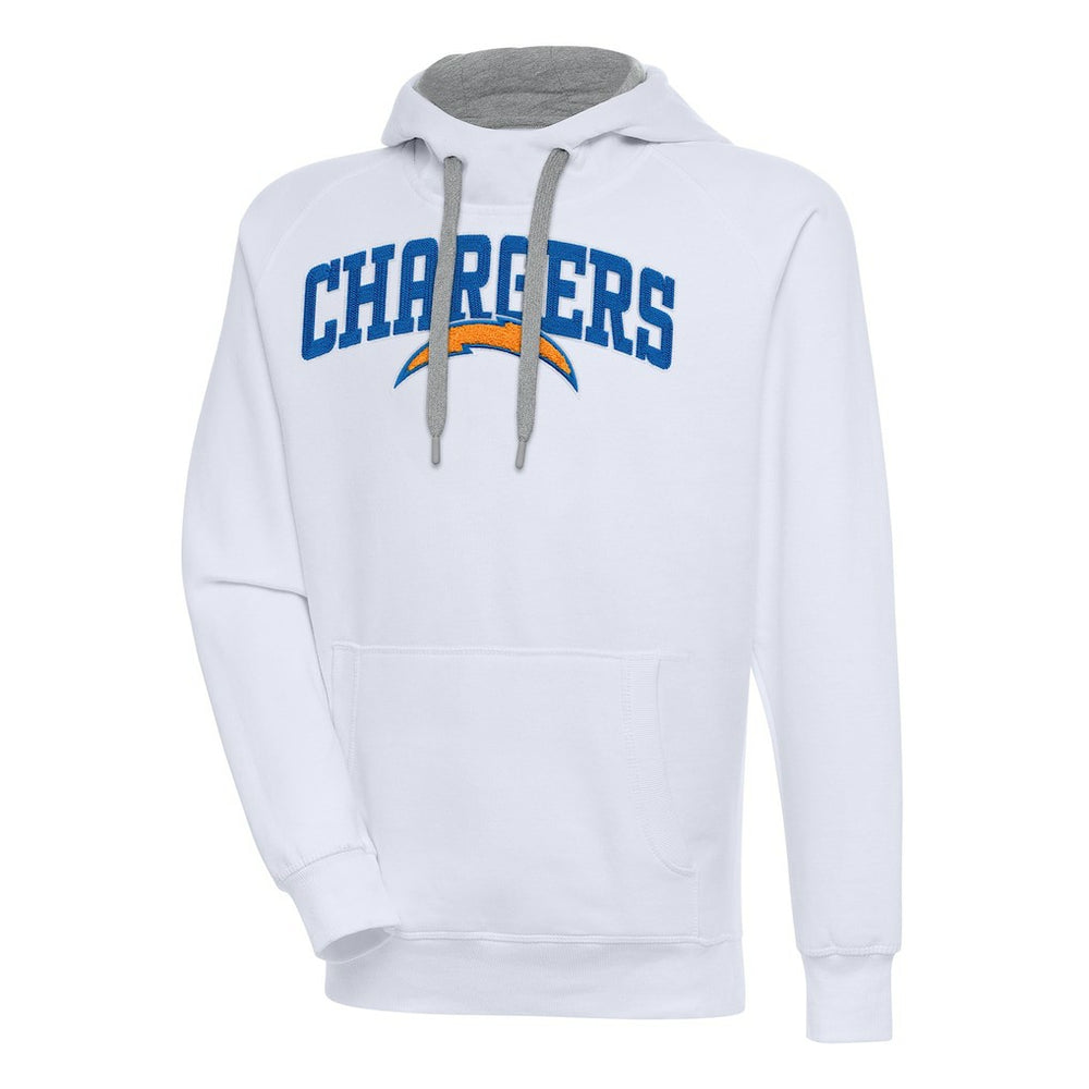 Los Angeles Chargers Antigua Victory Pullover Hoodie - White discount
