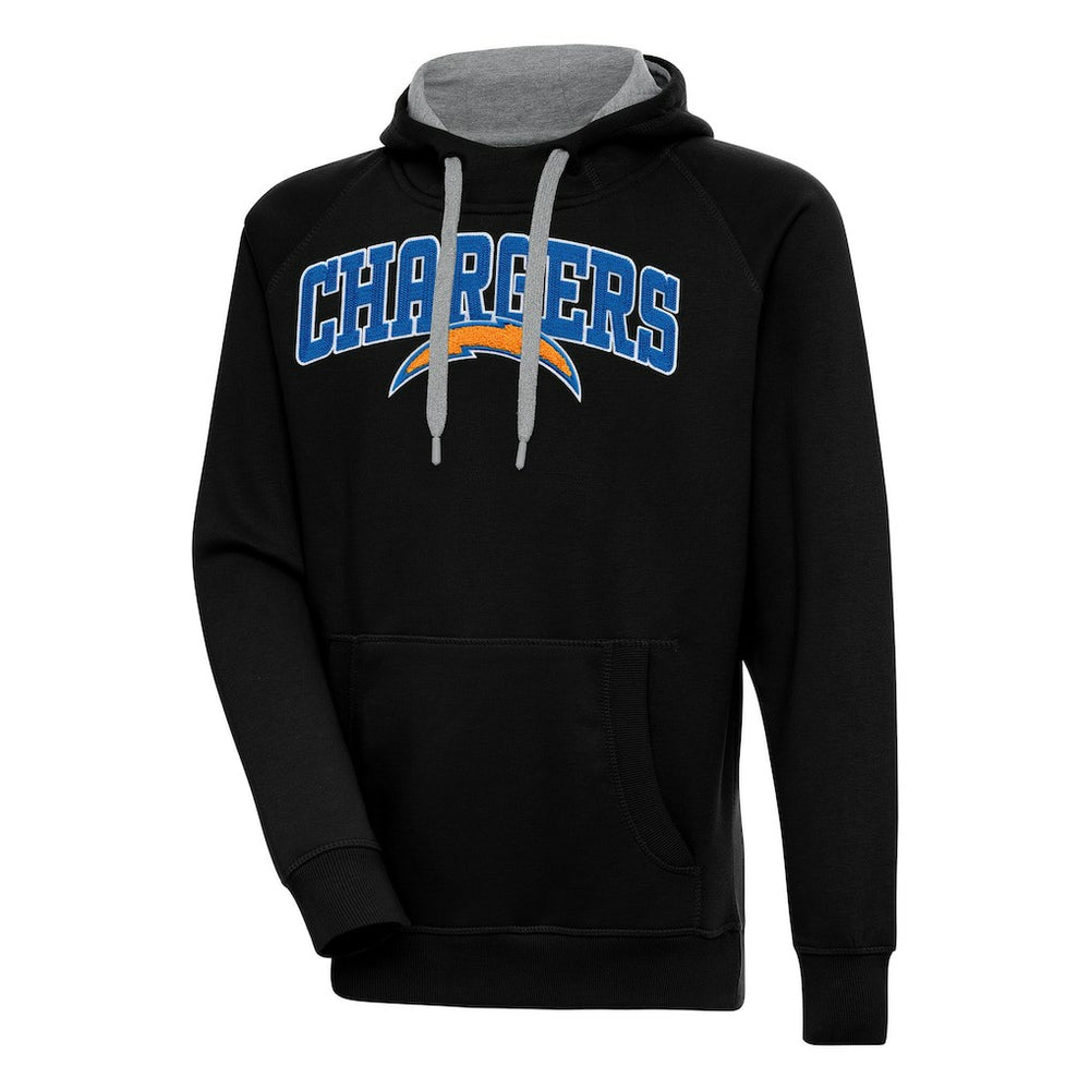 Los Angeles Chargers Antigua Victory Pullover Hoodie - Black online