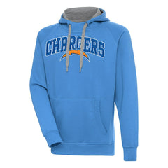 Los Angeles Chargers Antigua Victory Pullover Hoodie - Powder Blue cheap