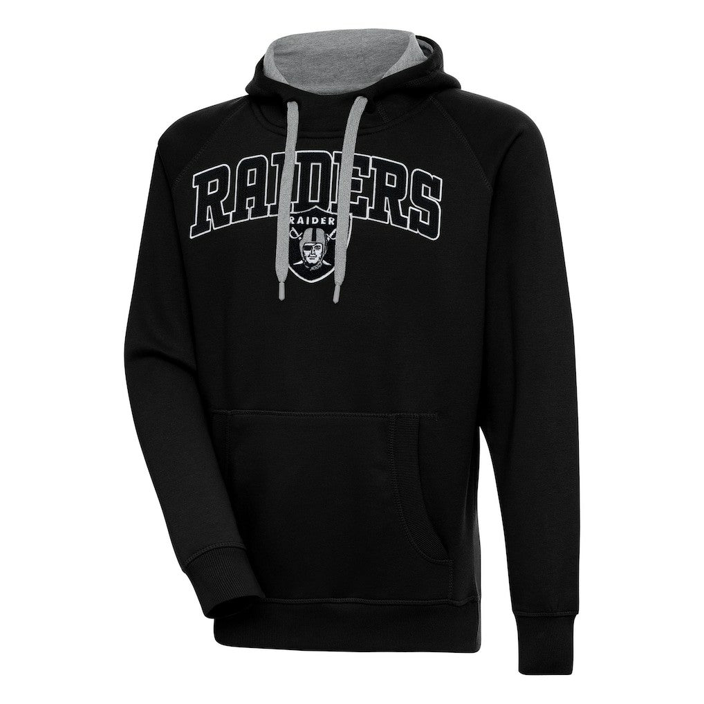 Las Vegas Raiders Antigua Victory Pullover Hoodie - Black online