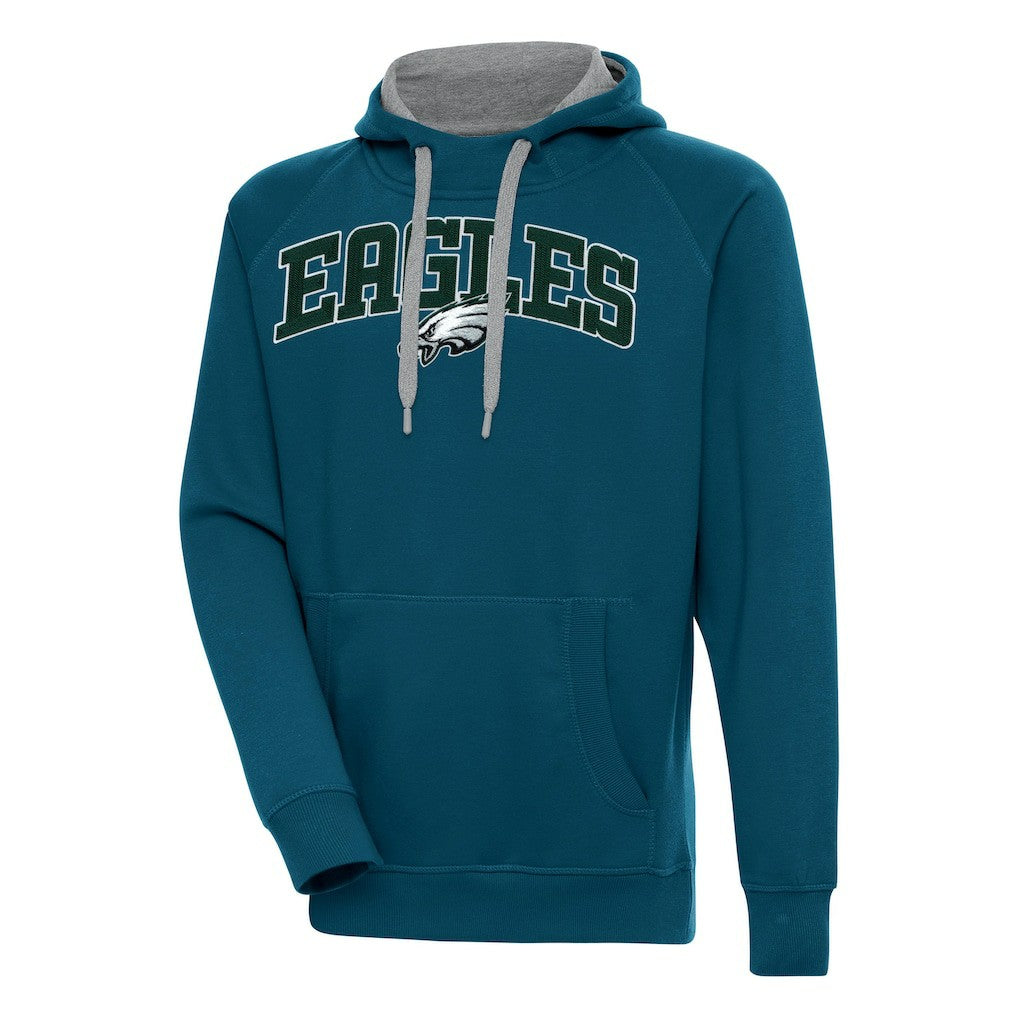 Philadelphia Eagles Antigua Victory Pullover Hoodie - Midnight Green outlet