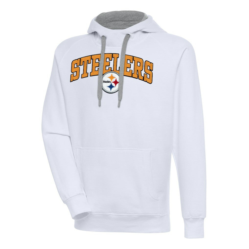 Pittsburgh Steelers Antigua Victory Pullover Hoodie - White for sale
