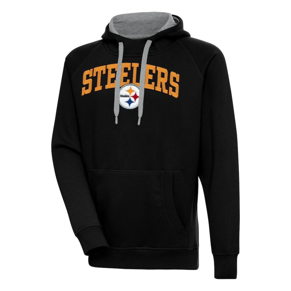 Pittsburgh Steelers Antigua Victory Pullover Hoodie - Black discount