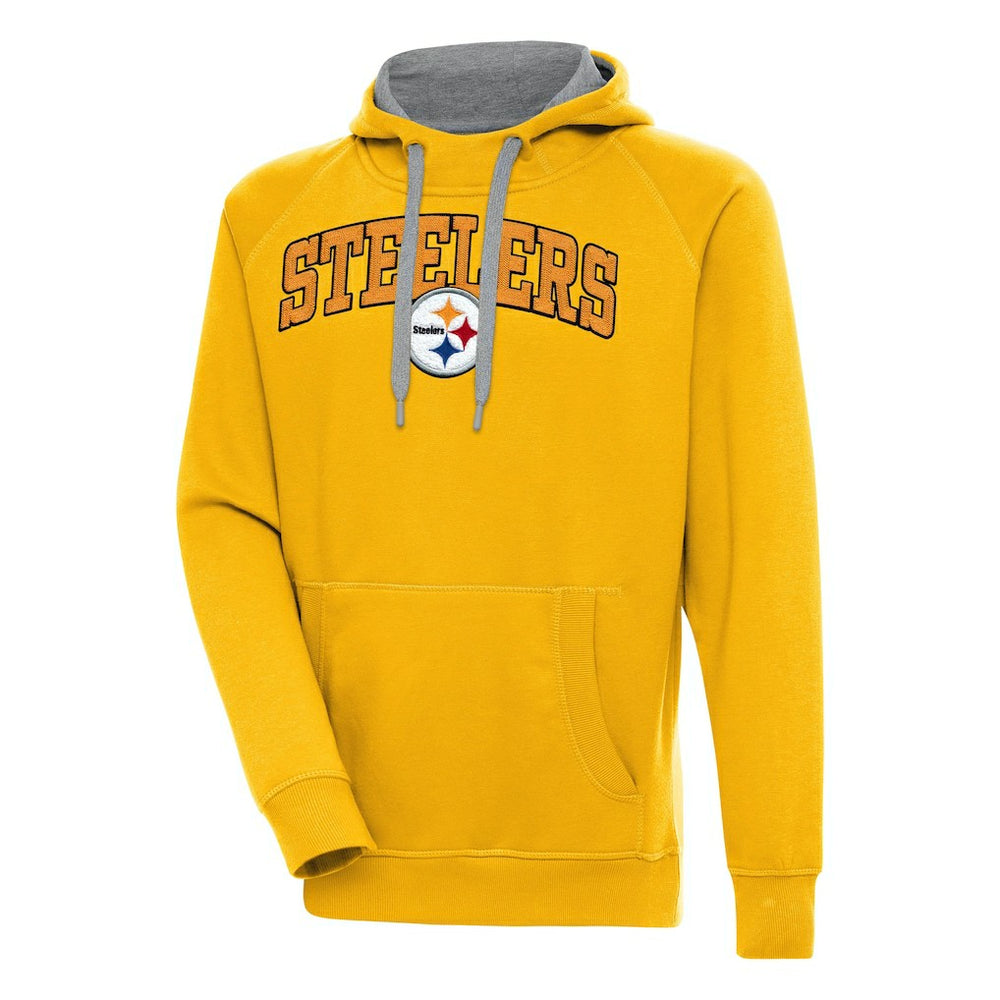 Pittsburgh Steelers Antigua Victory Pullover Hoodie - Gold on sale