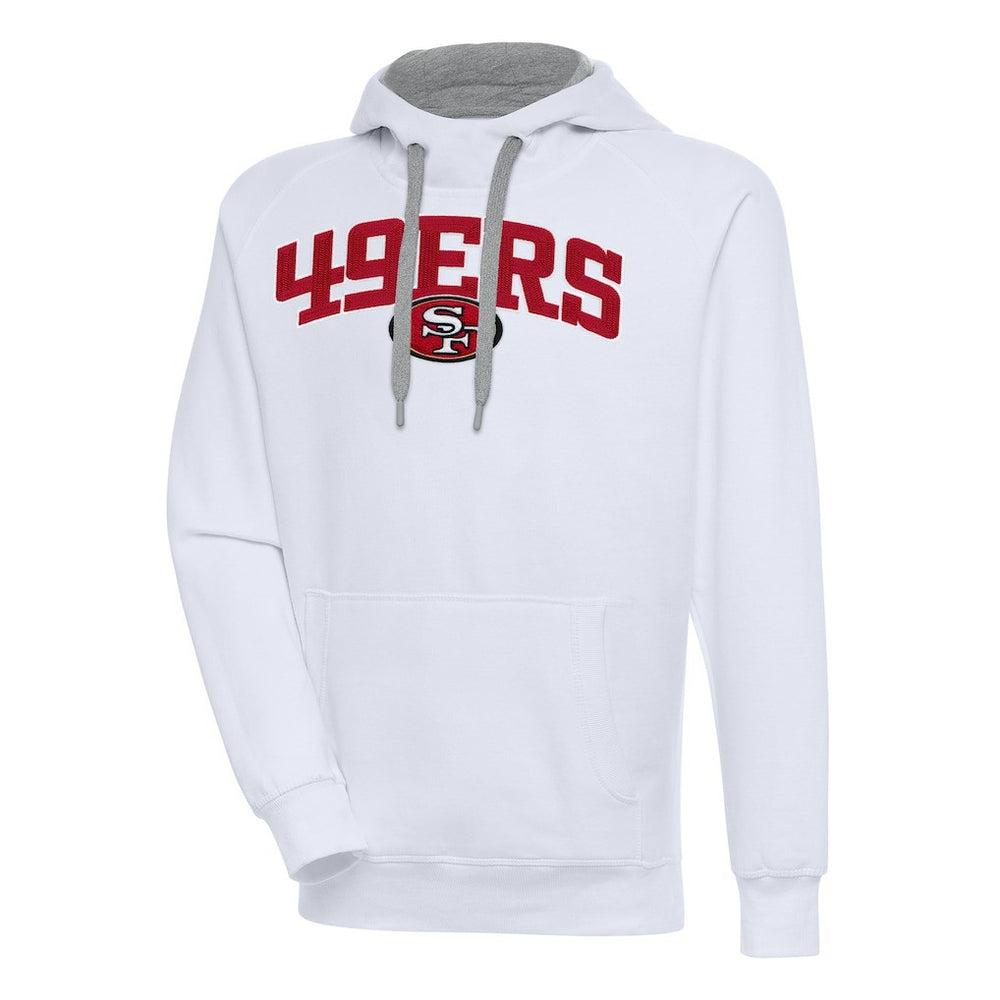 San Francisco 49ers Antigua Victory Pullover Hoodie - White cheap
