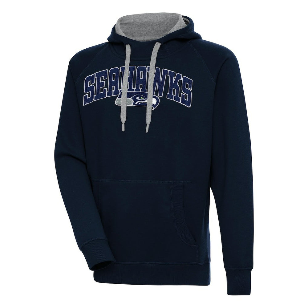 Seattle Seahawks Antigua Victory Pullover Hoodie - College Navy cheap