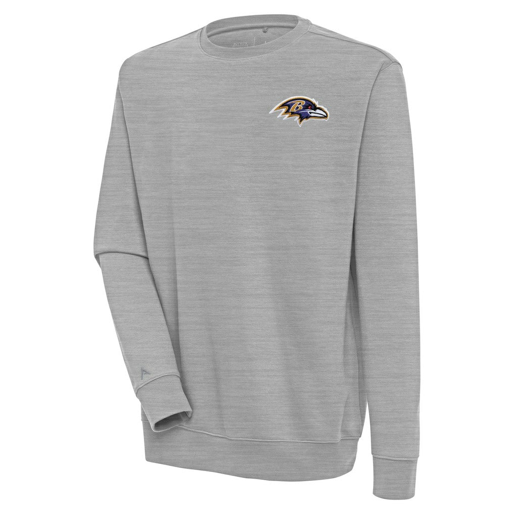Baltimore Ravens Antigua Victory Pullover Sweatshirt - Heather Gray outlet
