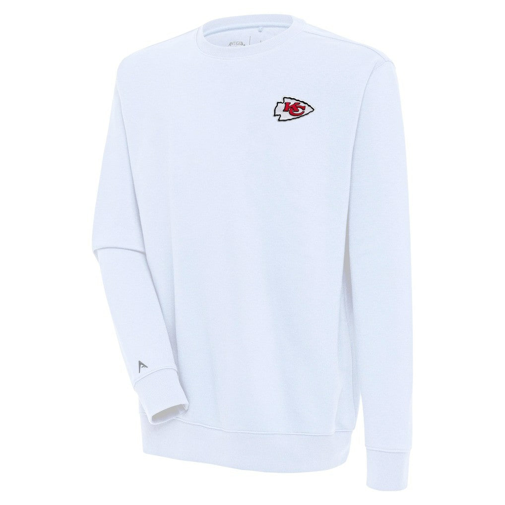 Kansas City Chiefs Antigua Victory Pullover Sweatshirt - White on sale