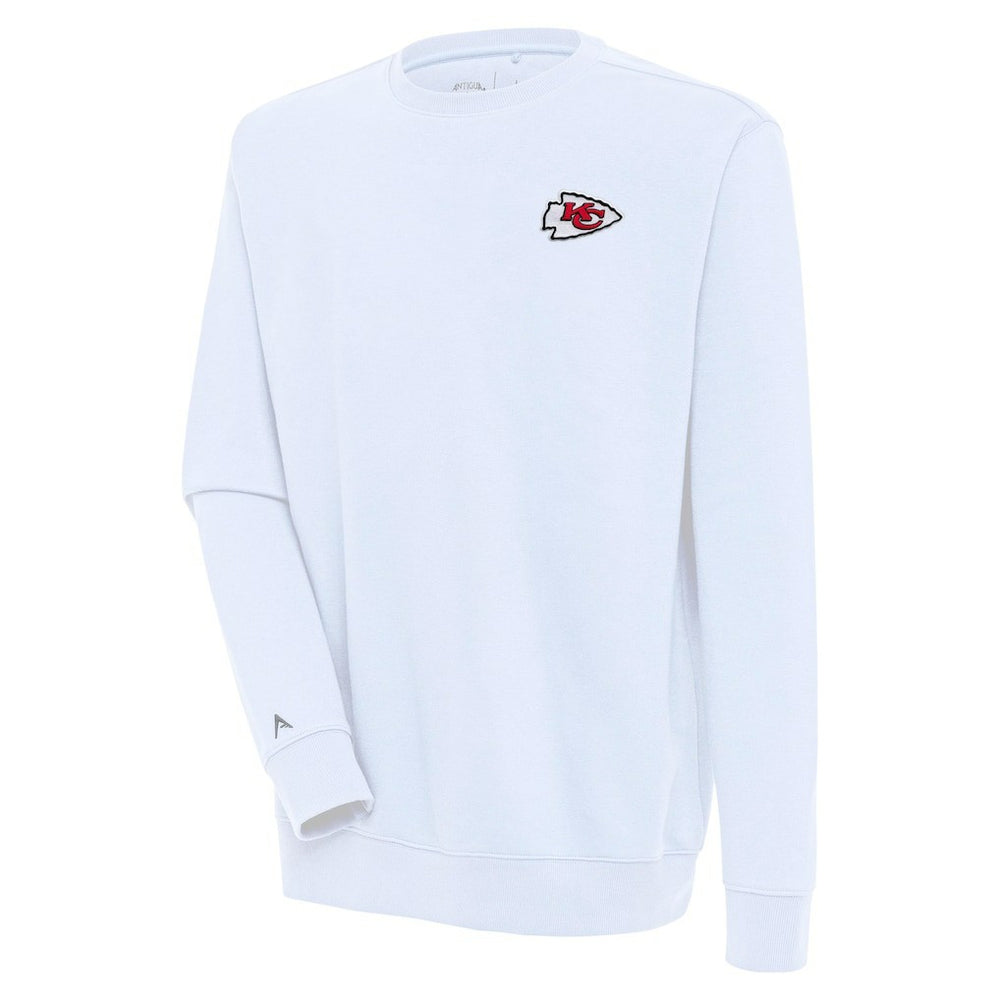 Kansas City Chiefs Antigua Victory Pullover Sweatshirt - White on sale