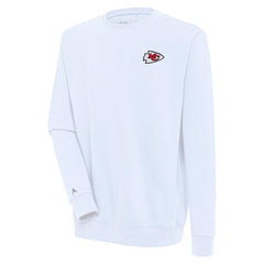 Kansas City Chiefs Antigua Victory Pullover Sweatshirt - White on sale