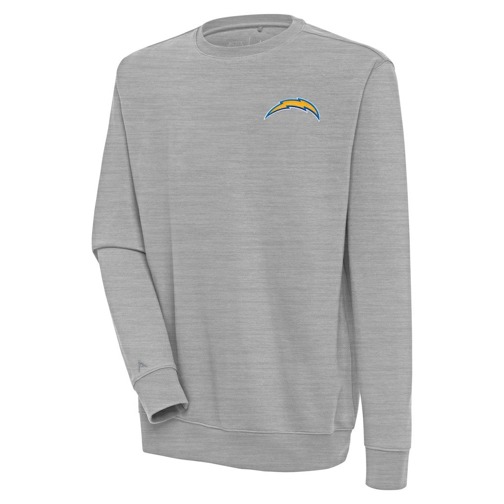 Los Angeles Chargers Antigua Victory Pullover Sweatshirt - Heather Gray cheap