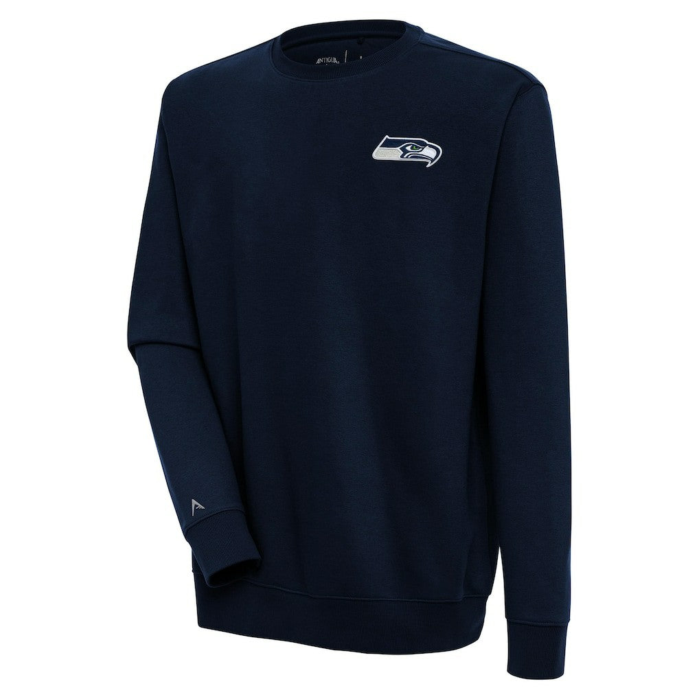 Seattle Seahawks Antigua Victory Pullover Sweatshirt - College Navy discount