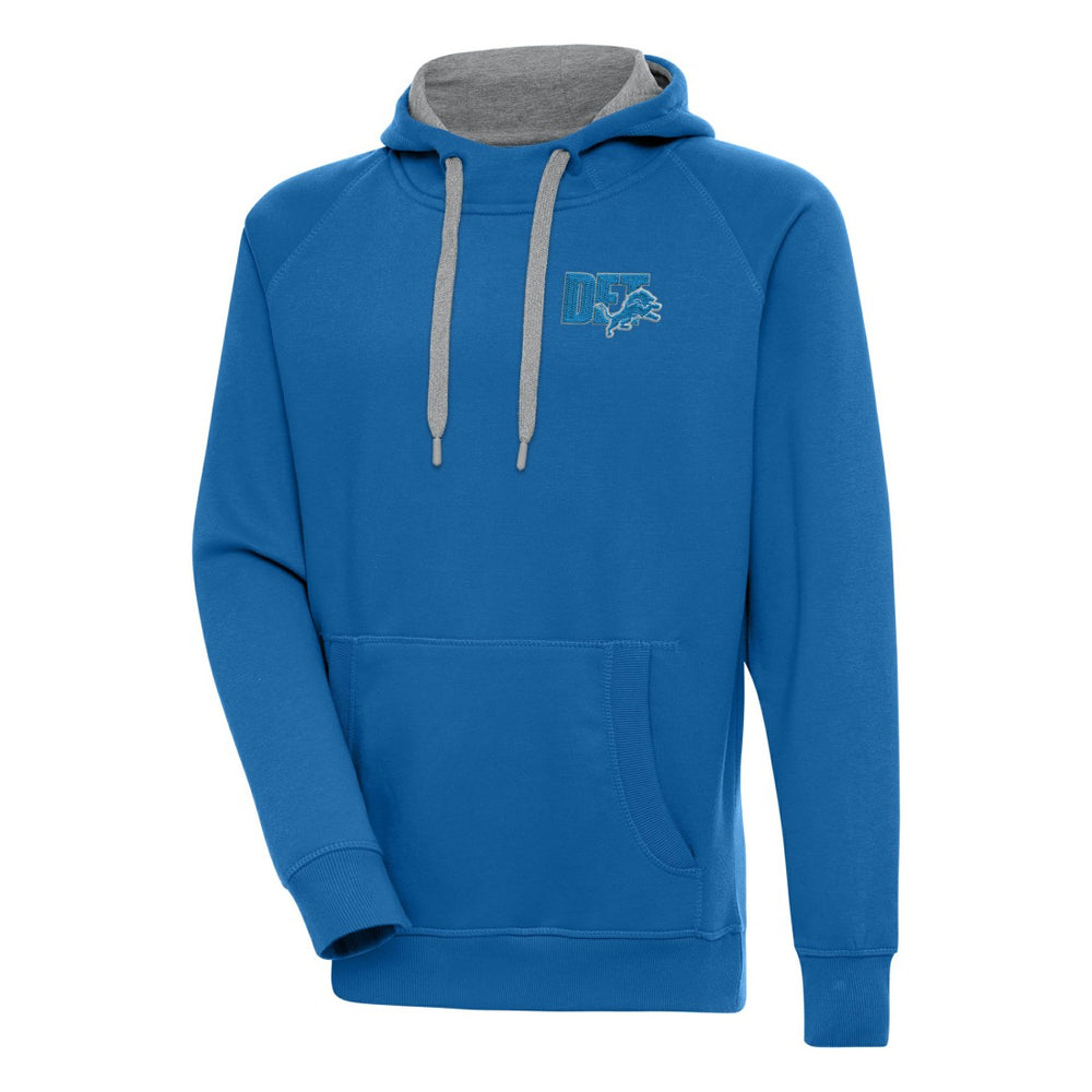 Detroit Lions Antigua Victory Pullover Hoodie - Blue cheap