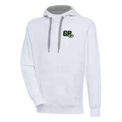 Green Bay Packers Antigua Victory Pullover Hoodie - White for sale