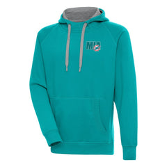 Miami Dolphins Antigua Victory Pullover Hoodie - Aqua discount