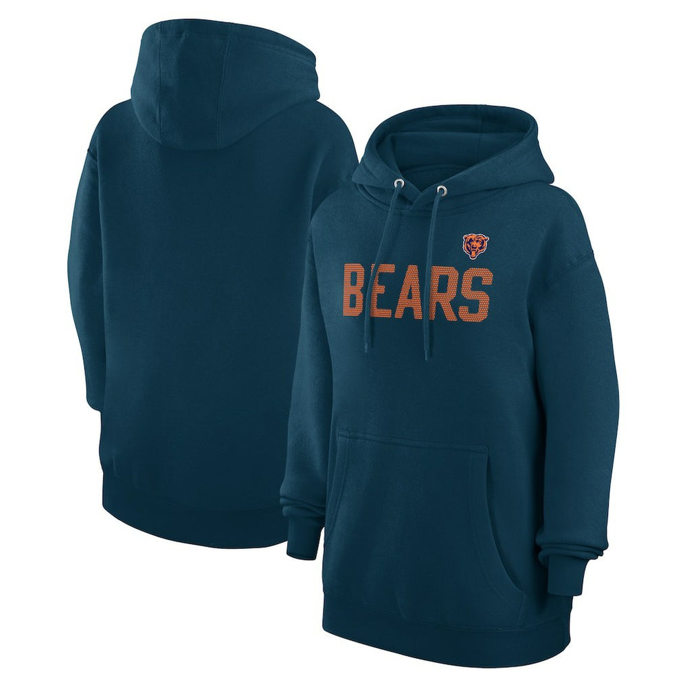 Chicago Bears G-III 4Her by Carl Banks Women's Dot Print Pullover Hoodie - Navy outlet