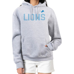 Detroit Lions G-III 4Her by Carl Banks Women's Dot Print Pullover Hoodie - Heather Gray for sale