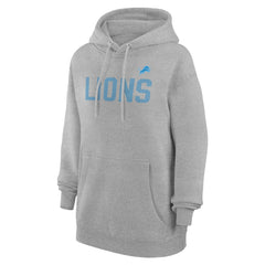 Detroit Lions G-III 4Her by Carl Banks Women's Dot Print Pullover Hoodie - Heather Gray for sale