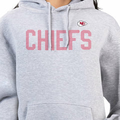 Kansas City Chiefs G-III 4Her by Carl Banks Women's Dot Print Pullover Hoodie - Heather Gray on sale