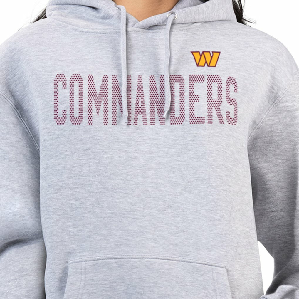 Washington Commanders G-III 4Her by Carl Banks Women's Dot Print Pullover Hoodie - Heather Gray sale