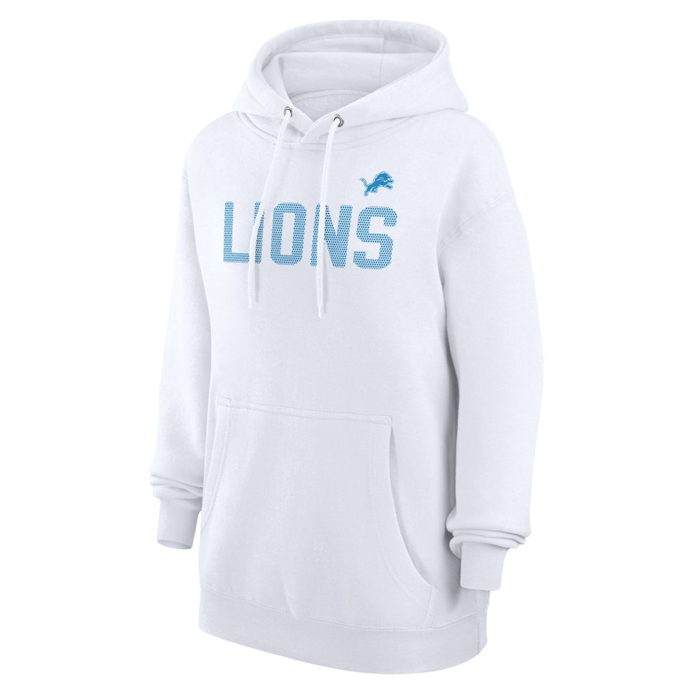 Detroit Lions G-III 4Her by Carl Banks Women's Dot Print Pullover Hoodie - White discount