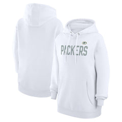 Green Bay Packers G-III 4Her by Carl Banks Women's Dot Print Pullover Hoodie - White cheap