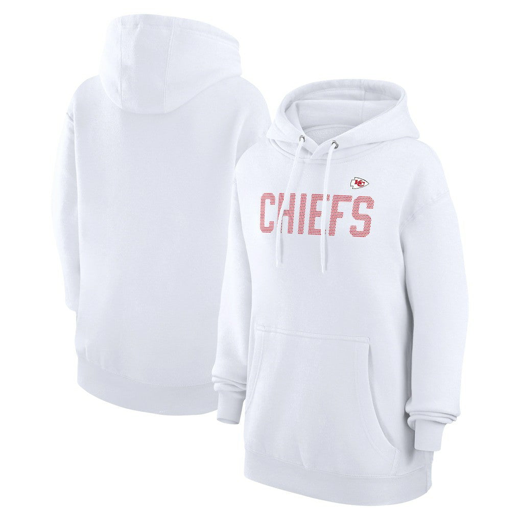 Kansas City Chiefs G-III 4Her by Carl Banks Women's Dot Print Pullover Hoodie - White online