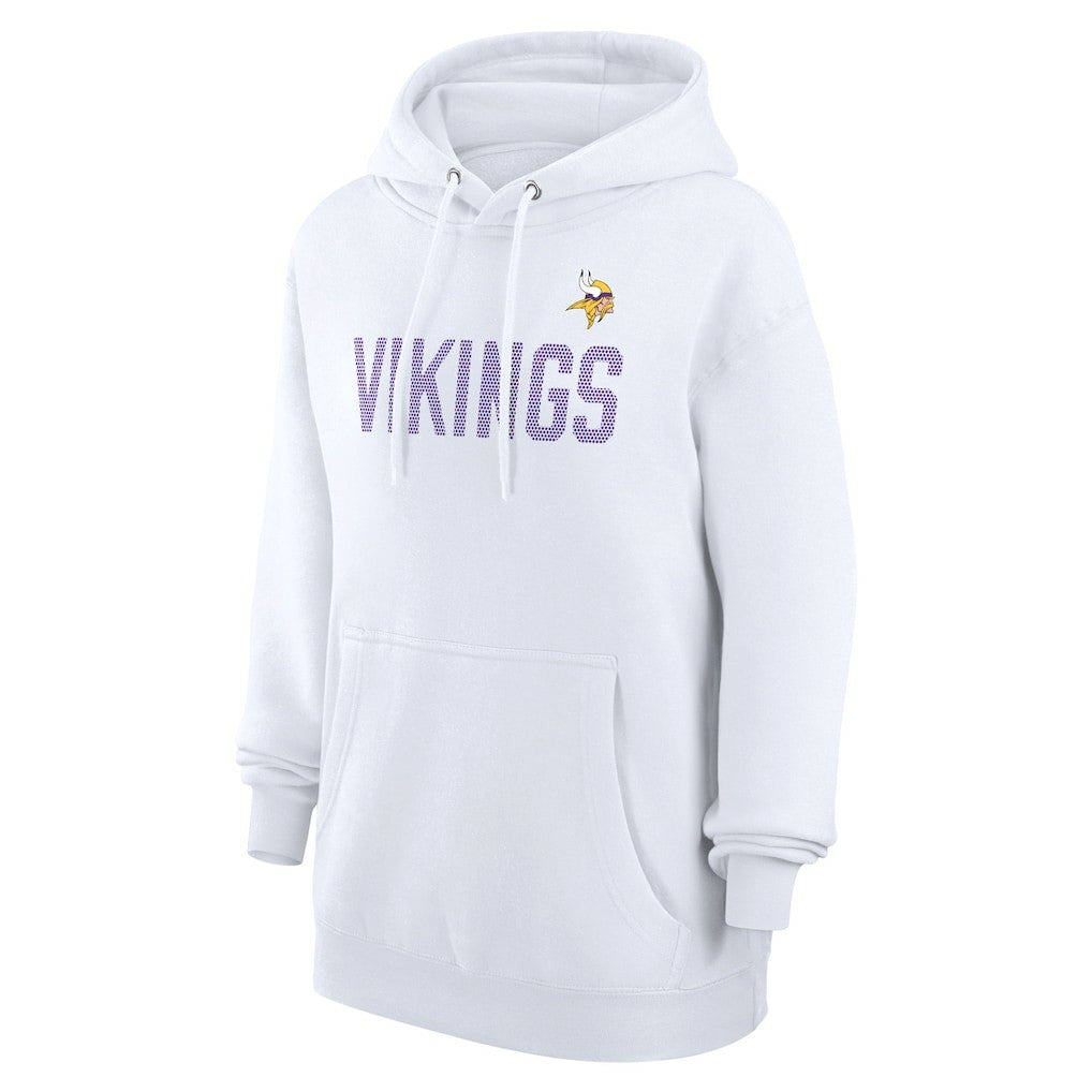 Minnesota Vikings G-III 4Her by Carl Banks Women's Dot Print Pullover Hoodie - White sale