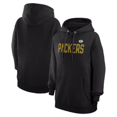 Green Bay Packers G-III 4Her by Carl Banks Women's Dot Print Pullover Hoodie - Black cheap