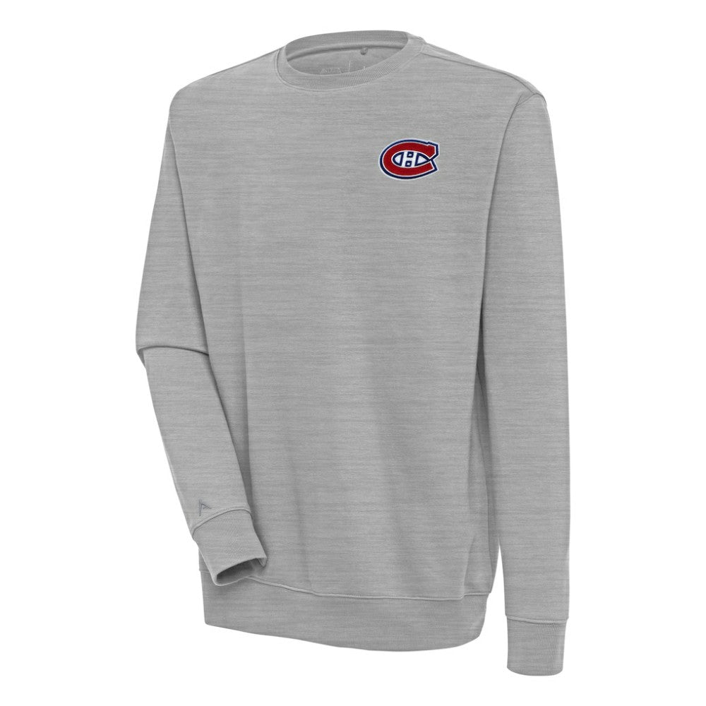 Montreal Canadiens Antigua Victory Pullover Sweatshirt Heather Gray