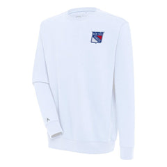 New York Rangers Antigua Victory Pullover Sweatshirt White