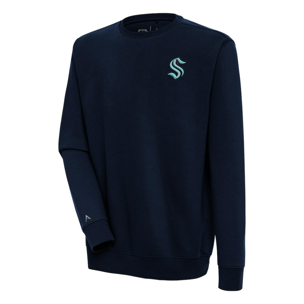 Seattle Kraken Antigua Victory Pullover Sweatshirt Deep Sea Blue