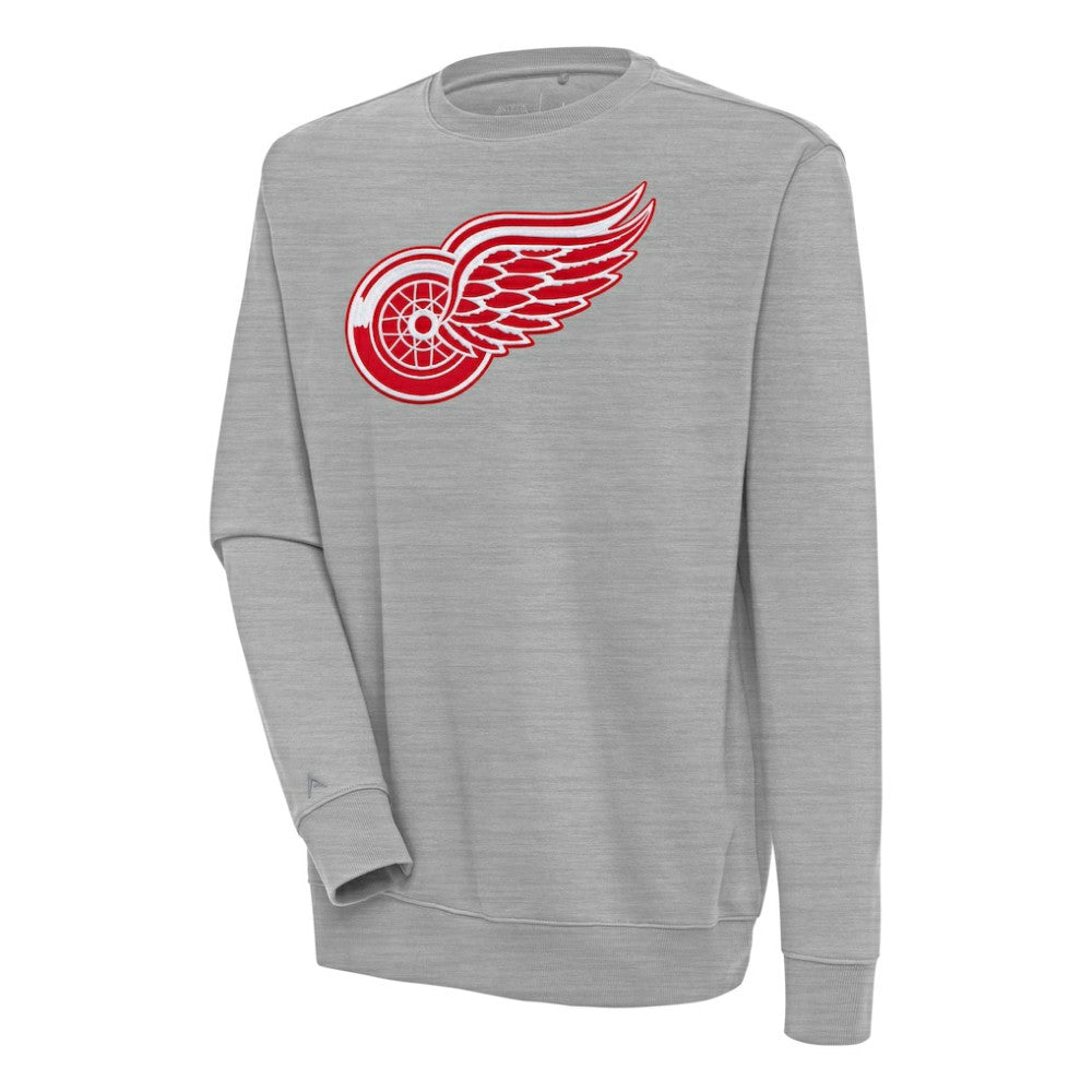 Detroit Red Wings Antigua Victory Pullover Sweatshirt Heather Gray