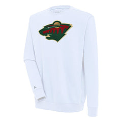 Minnesota Wild Antigua Victory Pullover Sweatshirt White