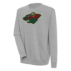 Minnesota Wild Antigua Victory Pullover Sweatshirt Heather Gray