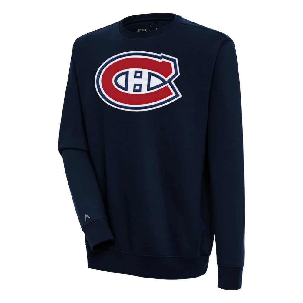 Montreal Canadiens Antigua Victory Pullover Sweatshirt Navy