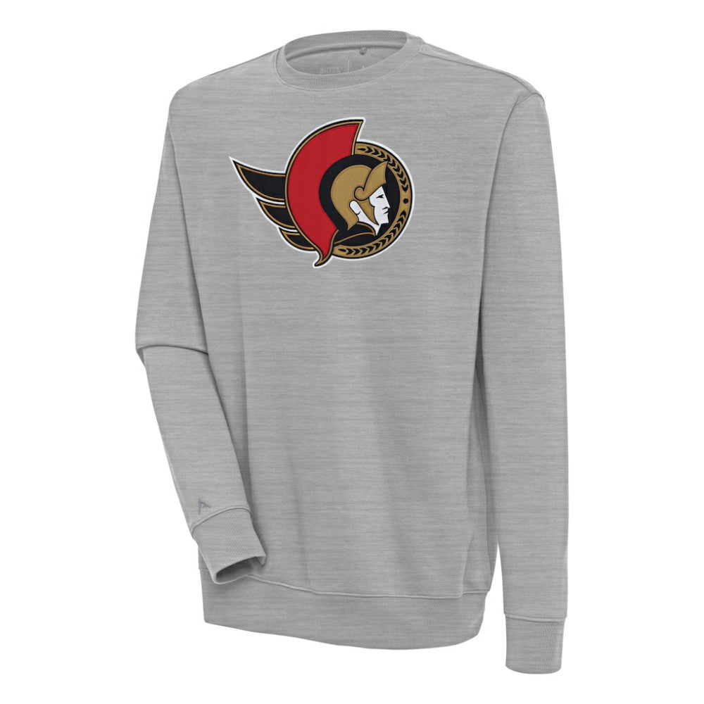 Ottawa Senators Antigua Victory Pullover Sweatshirt Heather Gray