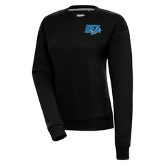 Detroit Lions Antigua Women's Victory Pullover Sweatshirt - Black cheap
