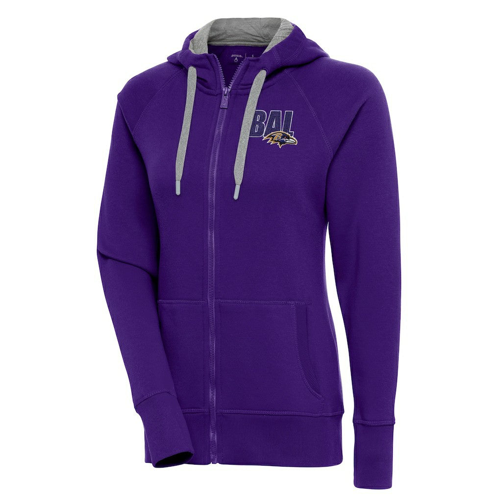 Baltimore Ravens Antigua Women's Victory Full-Zip Hoodie - Purple cheap