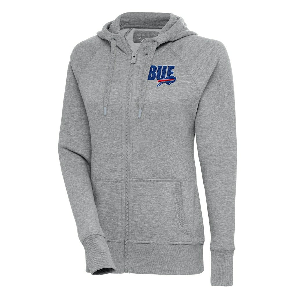 Buffalo Bills Antigua Women's Victory Full-Zip Hoodie - Heather Gray outlet