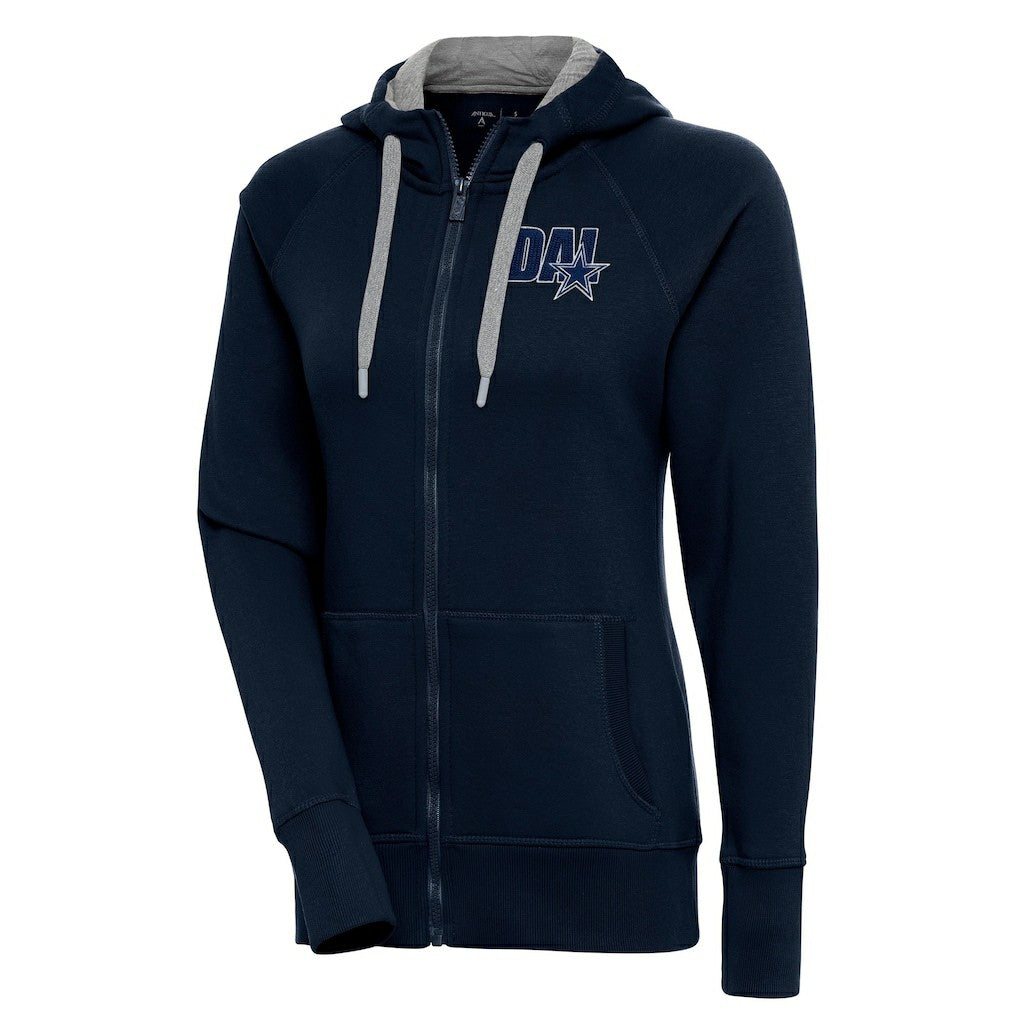Dallas Cowboys Antigua Women's Victory Full-Zip Hoodie - Navy online