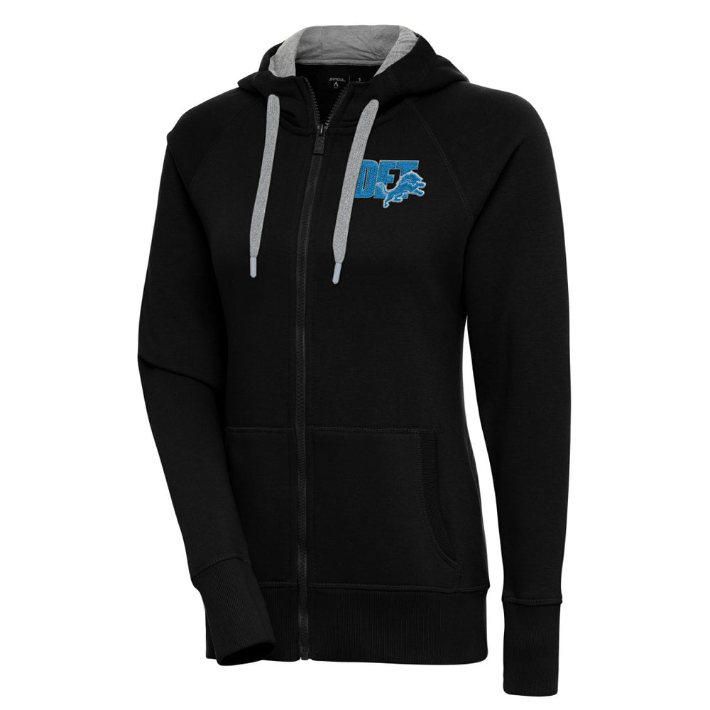 Detroit Lions Antigua Women's Victory Full-Zip Hoodie - Black sale