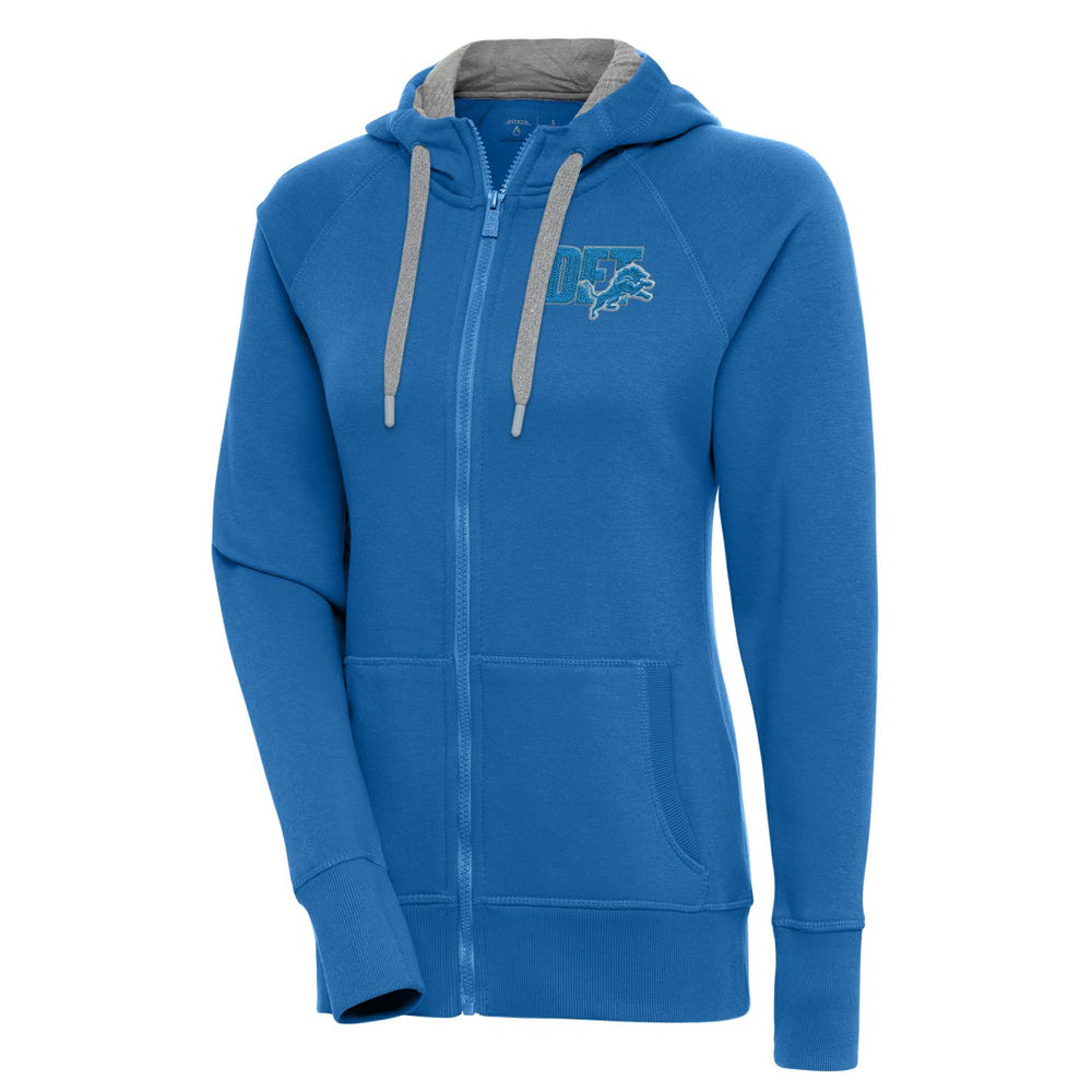 Detroit Lions Antigua Women's Victory Full-Zip Hoodie - Blue discount