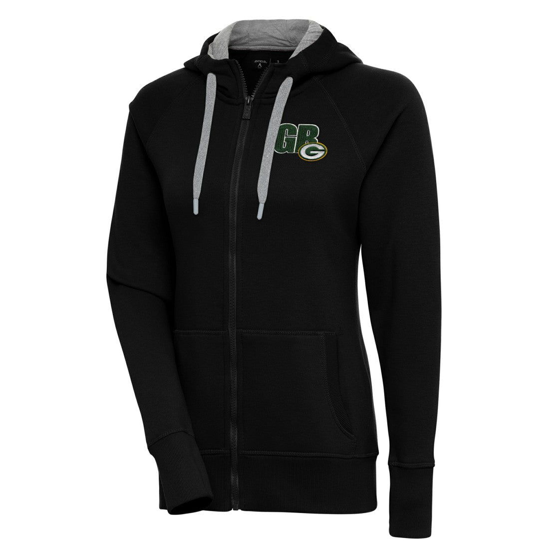 Green Bay Packers Antigua Women's Victory Full-Zip Hoodie - Black cheap